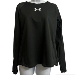 Under Armour Womens Large Long sleeve sweatshirt black gray